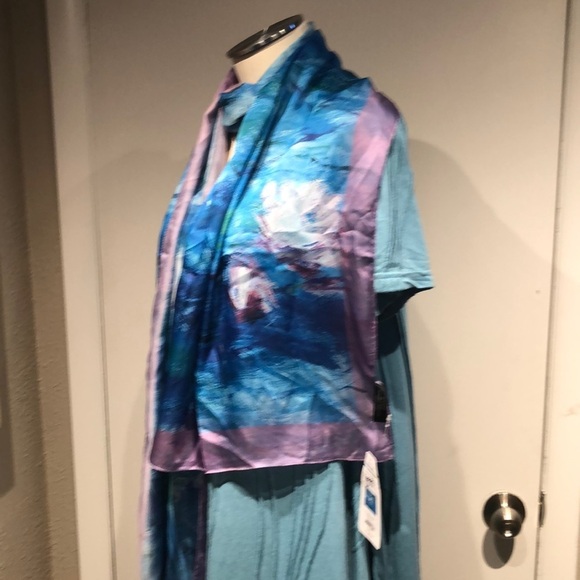 Blue and Purple Women's Scarf - Picture 13 of 16